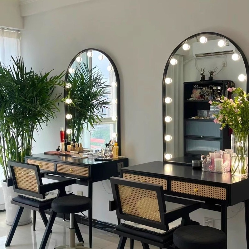 Beauty Makeup Bridal - Meja rias rotan profesional gaya Cina