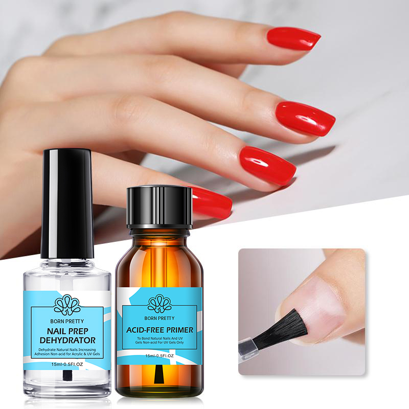 Nail Dehydrator Primer - BORN PRETTY cat kuku dasar 15ml,