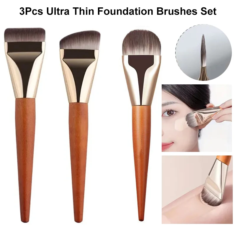Beauty Queen Makeup - 1/2/3 Buah Kuas Foundation Profesional Ultra