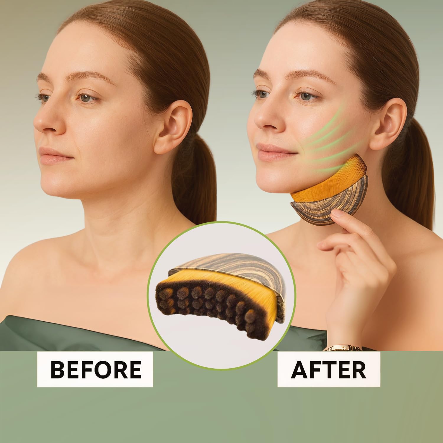 Sikat Kontur Wajah Limfatik, S - Beauty Queen Makeup ulasan dan harga