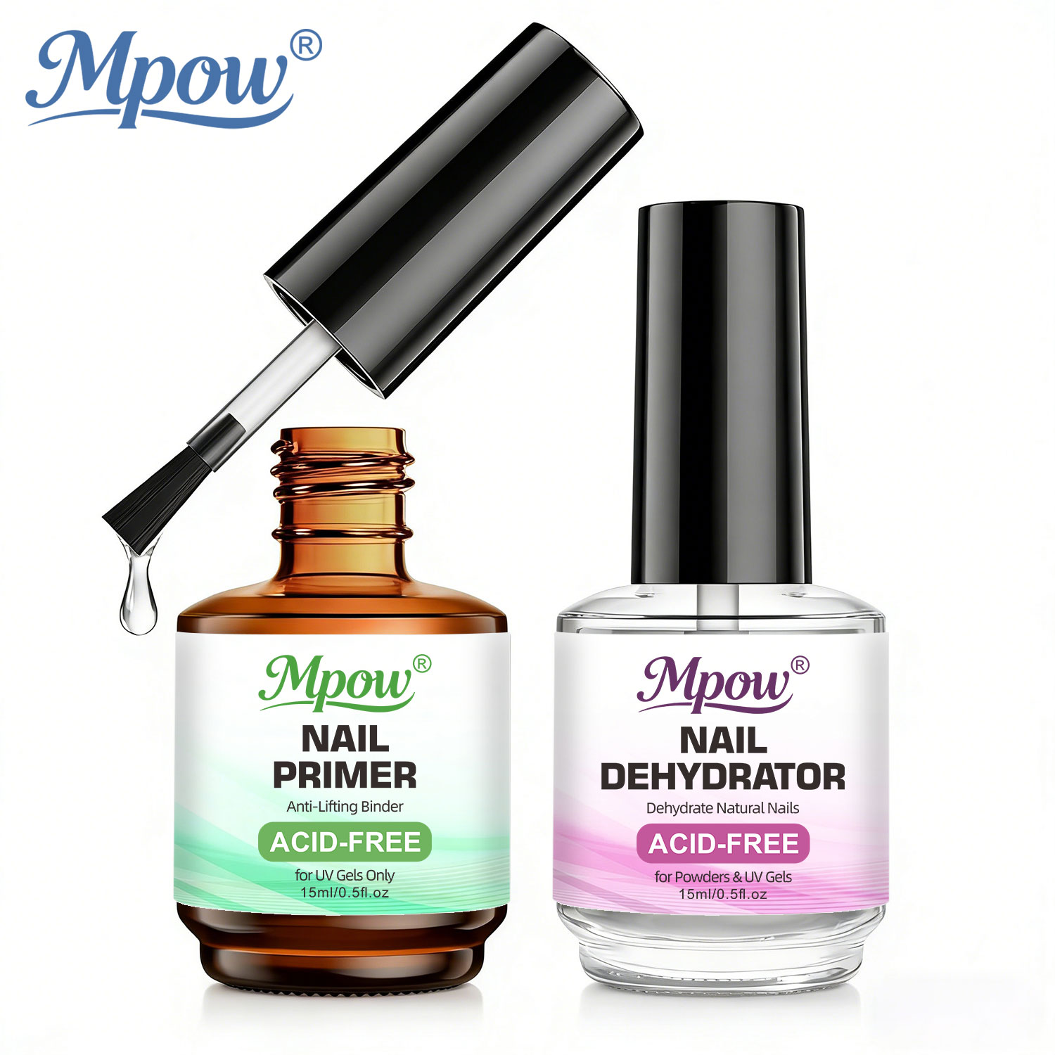 Mpow 1/2pcs 15ml Dehidrator Ku - Nail Dehydrator Primer ulasan dan harga