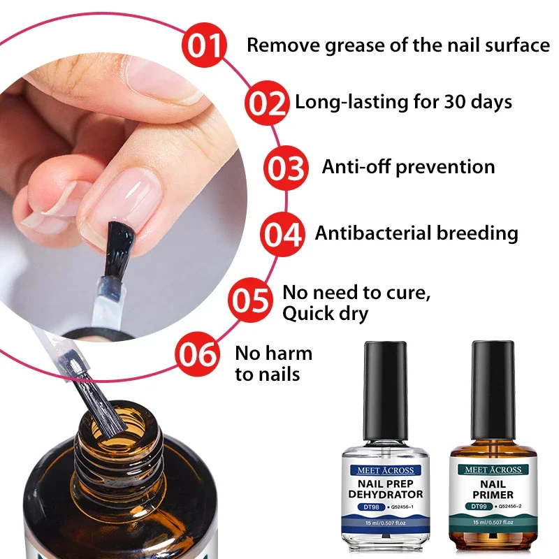 2pcs 15ml Nail Primer & Nail P - Nail Dehydrator Primer ulasan dan harga